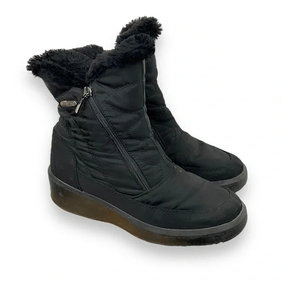 Pajar Boots Women’s Veronica 2.0 Winter Booties Winter Black Warm Snow Size 8.5 - Picture 1 of 13